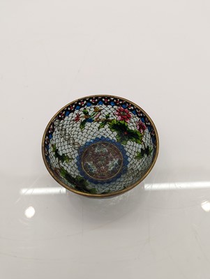 Lot 65 - A Chinese cloisonné plate