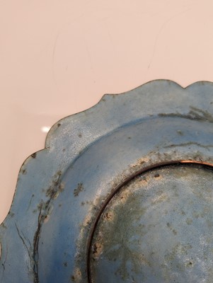 Lot 65 - A Chinese cloisonné plate