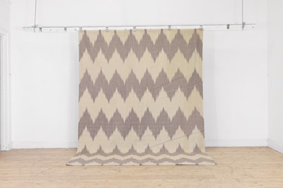 Lot 58 - A modernist flat-weave wool carpet