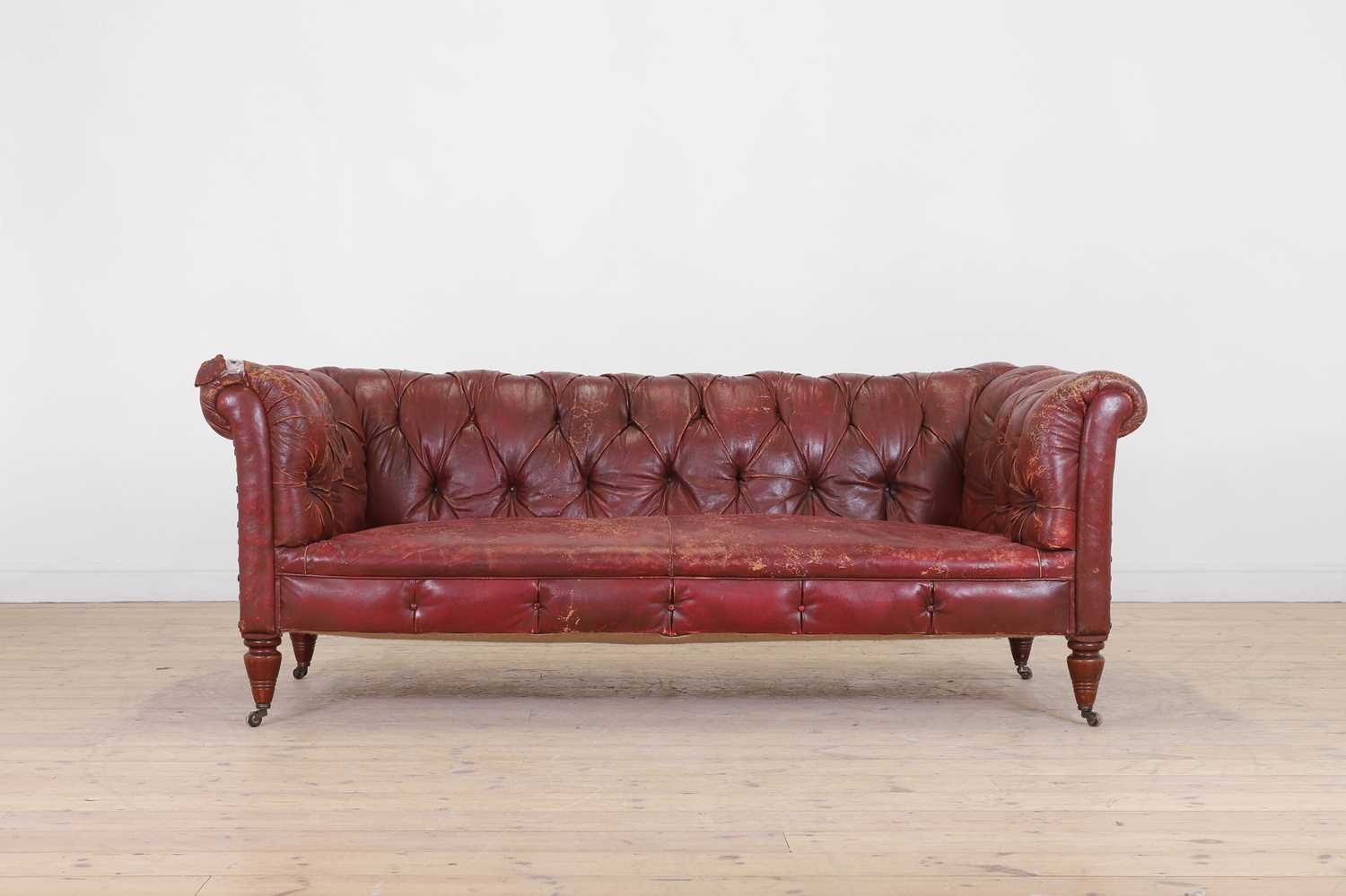 Lot 52 - A late Victorian chesterfield sofa