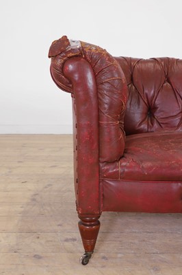 Lot 52 - A late Victorian chesterfield sofa