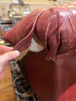 Lot 52 - A late Victorian chesterfield sofa