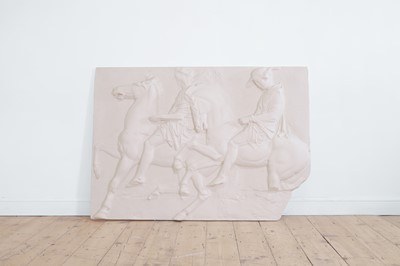 Lot 36 - An imitation marble relief panel after the antique