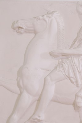 Lot 36 - An imitation marble relief panel after the antique