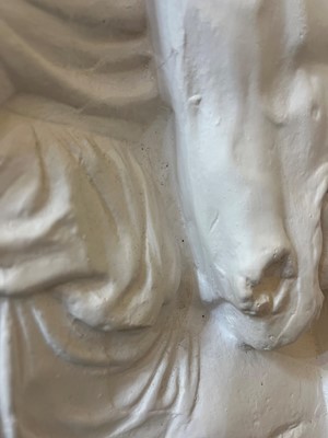 Lot 36 - An imitation marble relief panel after the antique
