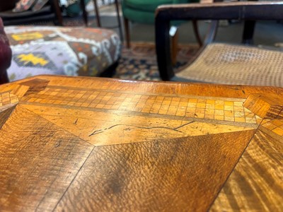 Lot 65 - A Victorian walnut and specimen wood occasional table in the manner of Gillows