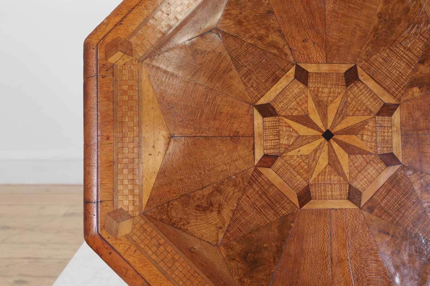 Lot 65 - A Victorian walnut and specimen wood occasional table in the manner of Gillows