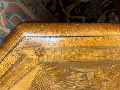 Lot 65 - A Victorian walnut and specimen wood occasional table in the manner of Gillows