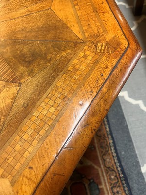 Lot 65 - A Victorian walnut and specimen wood occasional table in the manner of Gillows