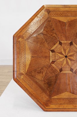 Lot 65 - A Victorian walnut and specimen wood occasional table in the manner of Gillows