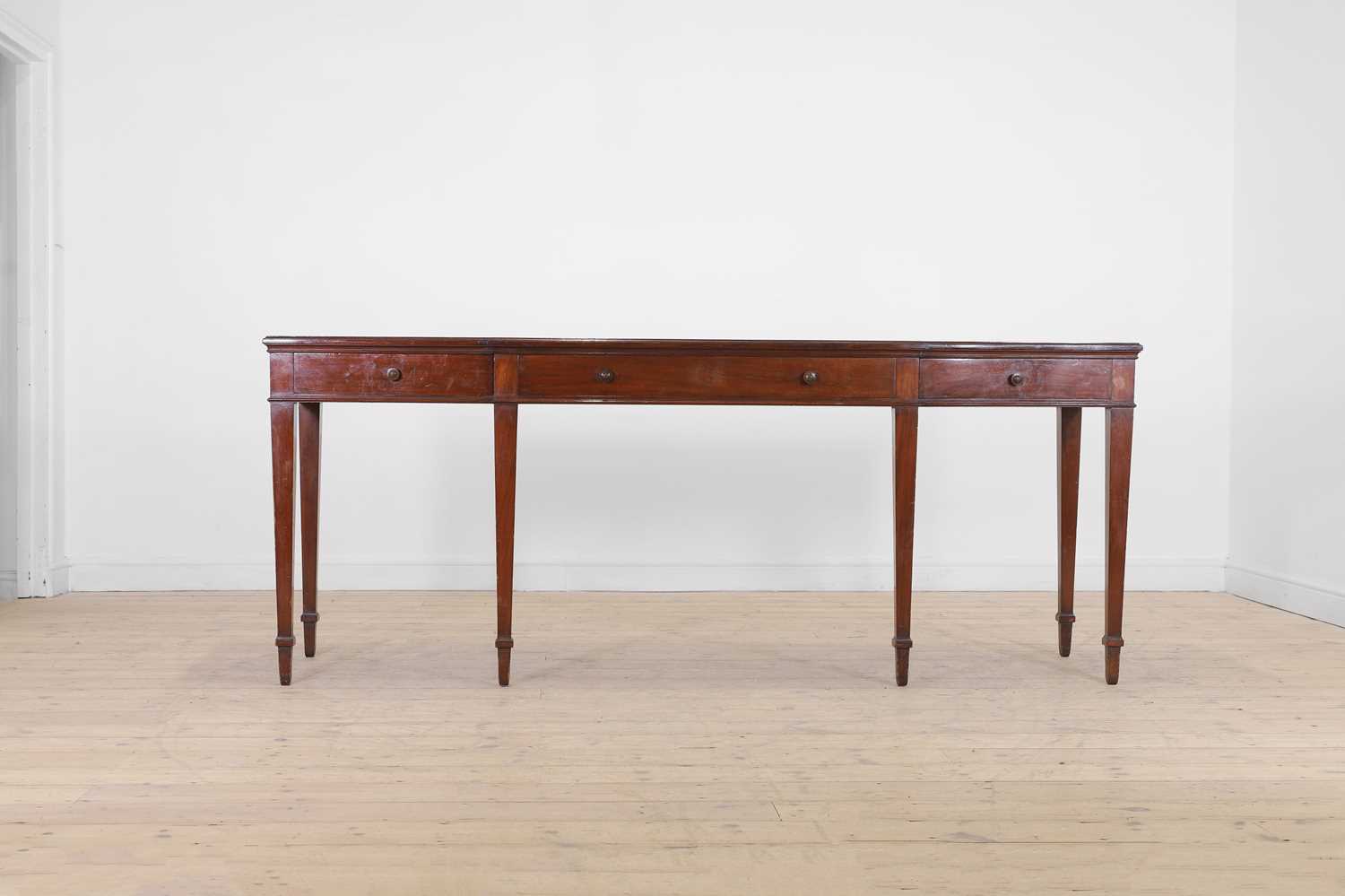 Lot 70 - A George III-style mahogany serving table by Howard & Sons