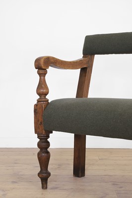 Lot 73 - A pair of long Victorian pine benches
