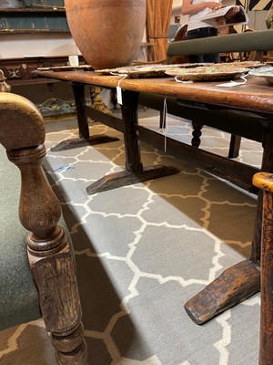 Lot 74 - A long pine refectory table