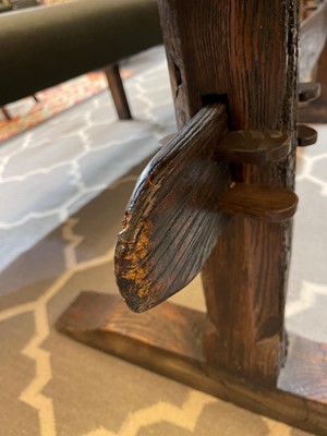 Lot 74 - A long pine refectory table