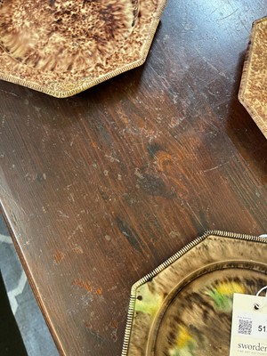 Lot 74 - A long pine refectory table