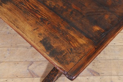 Lot 74 - A long pine refectory table