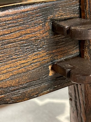 Lot 74 - A long pine refectory table