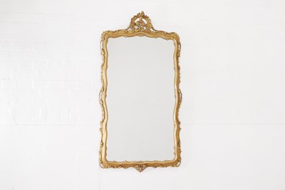 Lot 11 - A giltwood and gesso pier mirror
