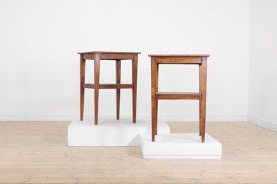 Lot 37 - A pair of chestnut side tables