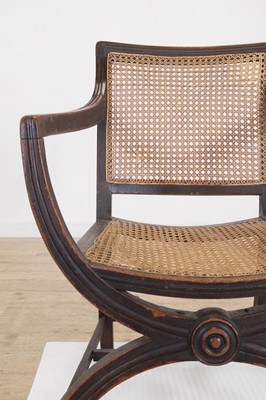 Lot 15 - A Regency mahogany bergère armchair