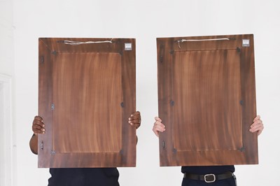 Lot 30 - A pair of bamboo mirrors by OKA