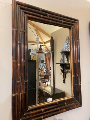 Lot 30 - A pair of bamboo mirrors by OKA