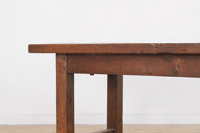 Lot 46 - A provincial oak kitchen preparation table