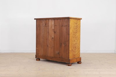 Lot 54 - A Victorian satin birch chest of drawers