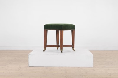 Lot 41 - A George III-style mahogany stool