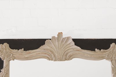 Lot 45 - A pair of painted wooden wall mirrors