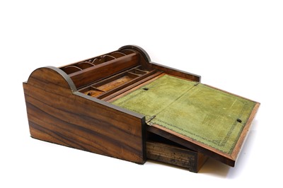 Lot 241 - A camphor and brass campaign writing box