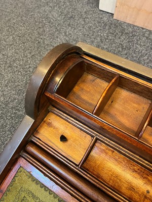 Lot 241 - A camphor and brass campaign writing box