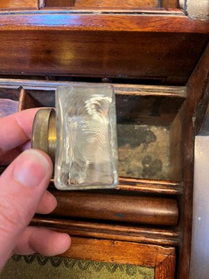 Lot 241 - A camphor and brass campaign writing box