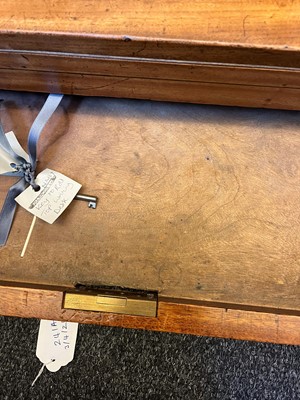 Lot 241 - A camphor and brass campaign writing box