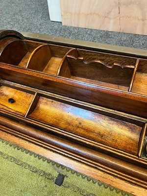 Lot 241 - A camphor and brass campaign writing box