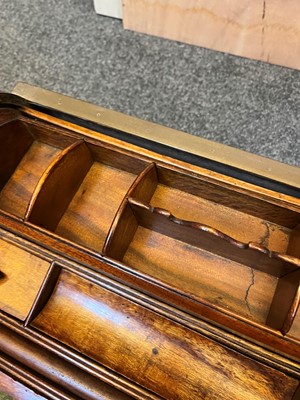 Lot 241 - A camphor and brass campaign writing box