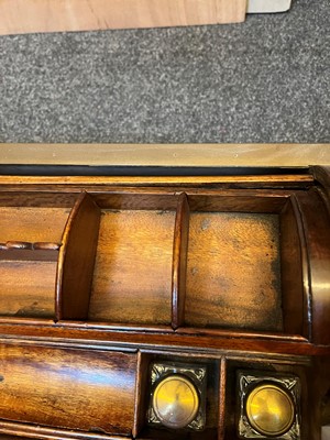 Lot 241 - A camphor and brass campaign writing box