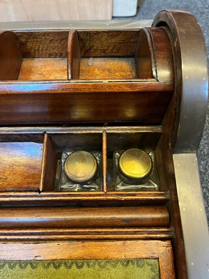 Lot 241 - A camphor and brass campaign writing box