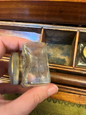 Lot 241 - A camphor and brass campaign writing box