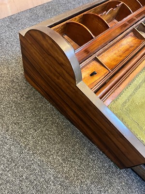 Lot 241 - A camphor and brass campaign writing box