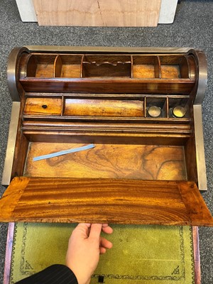 Lot 241 - A camphor and brass campaign writing box