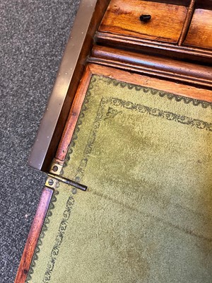 Lot 241 - A camphor and brass campaign writing box