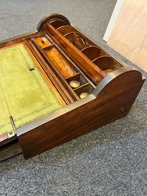 Lot 241 - A camphor and brass campaign writing box