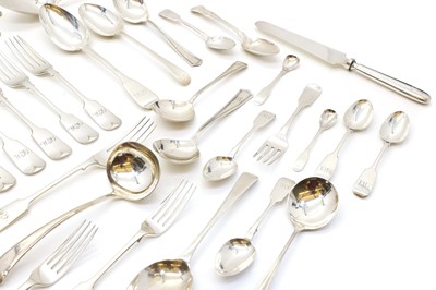 Lot 55 - A collection of silver flatware