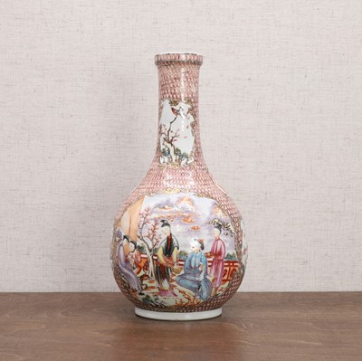 Lot 66 - A Chinese export famille rose vase