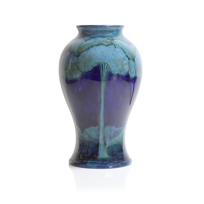 Lot 241 - A William Moorcroft 'Moonlit Blue' vase