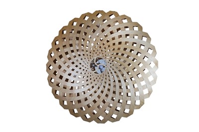 Lot 351 - A 'Flax' hanging lamp