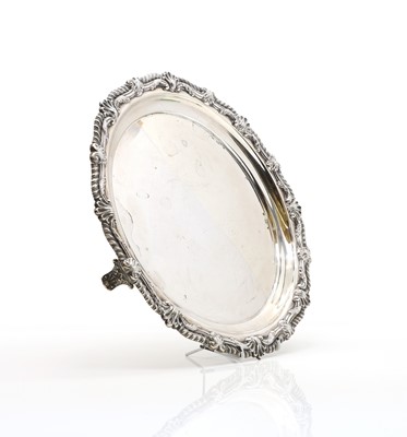 Lot 7 - A large George III silver salver