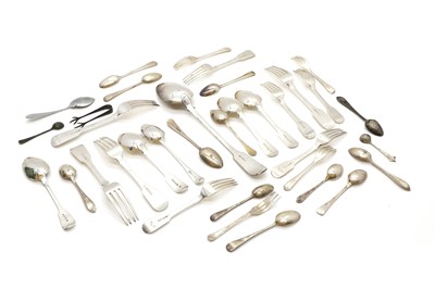 Lot 79 - A collection of silver flatware