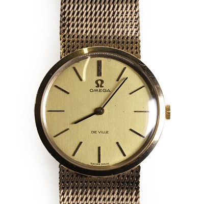 Lot 345 - A 9ct gold Omega De Ville automatic watch